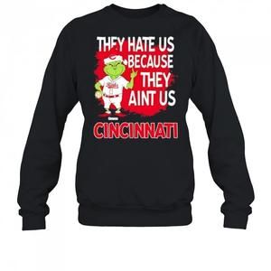 Cincinnati Reds Grinch Holiday Baseball Christmas Sweatshirt